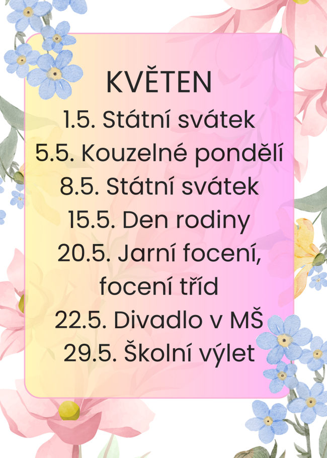 měsíc květen
